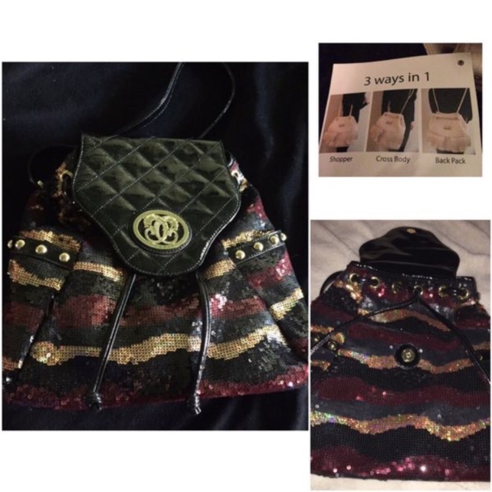 NWT🌟Sharif Sequin Purse/backpack. STUNNING! 👜🌟
